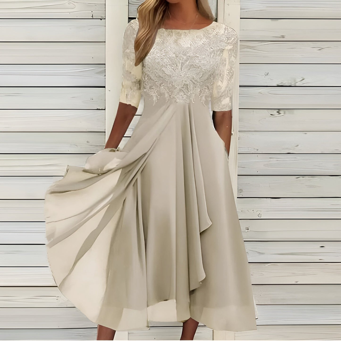 Alena™ | Elegant, Handgjord Spetsklänning – Tidlös Skönhet & Lyxig Komfort