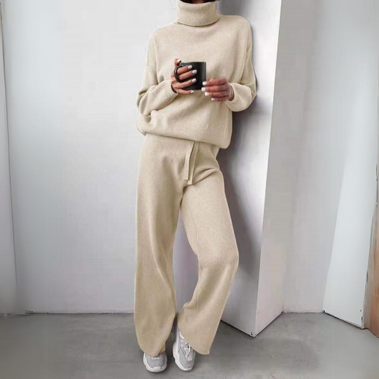 Karina – 2-Piece Set with Turtleneck & Wide-Leg Pants