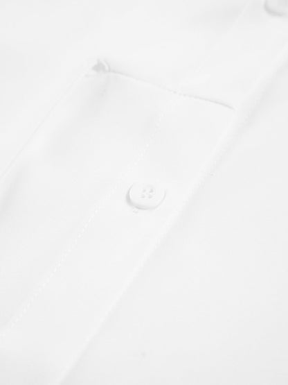 Semi-Sheer Button Down Tied Long Shirt