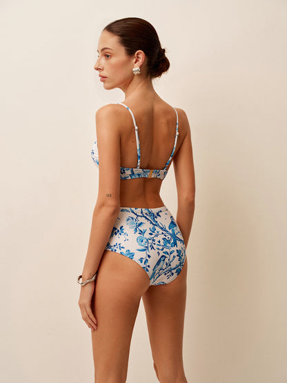 Print High-Waist Bikini Set