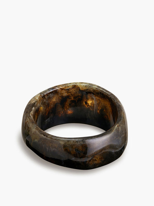 Vintage-Inspired Translucent Resin Bracelet