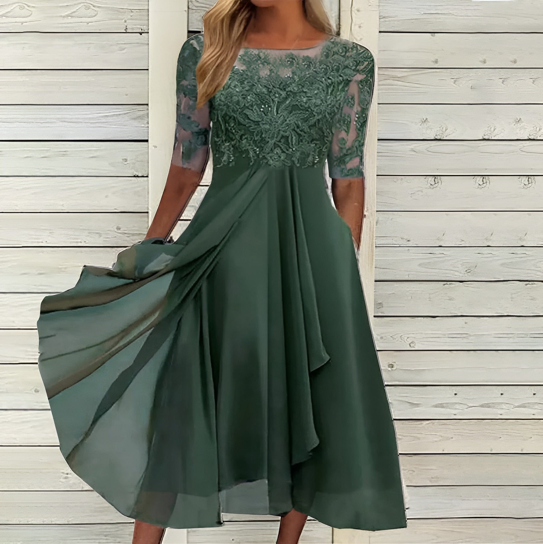 Alena™ | Elegant, Handgjord Spetsklänning – Tidlös Skönhet & Lyxig Komfort